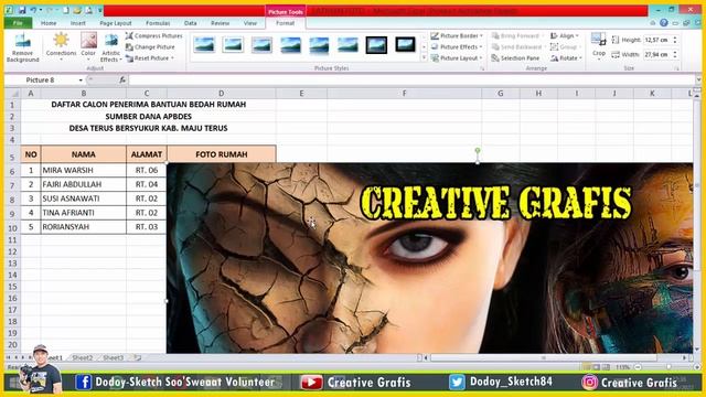 Tutorial Komputer - CARA MUDAH MEMASUKKAN ATAU MENYUSUN FOTO KE EXCEL auto dapat pujian BOS смотреть онлайн