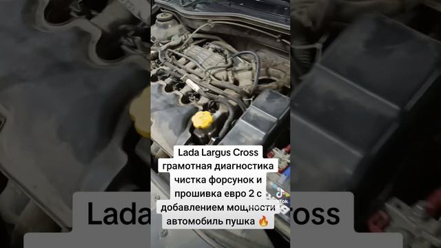 Lada Largus Cross, диагностика, чистка форсунок и прошивка евро 2 с добавлением мощности #ларгус