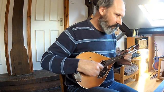 Allegro from Fantasia No. 1 For Solo Flute (Telemann), on my grandfather's mandolin смотреть онлайн