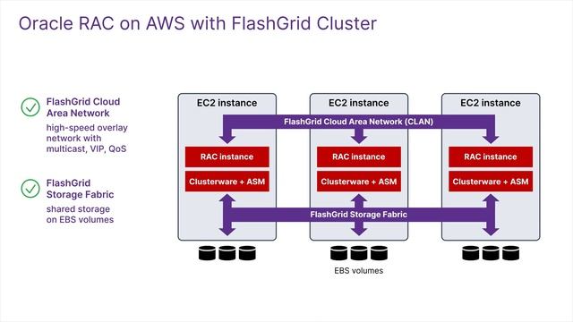 Oracle RAC in AWS with FlashGrid – 1 Minute Introduction смотреть онлайн