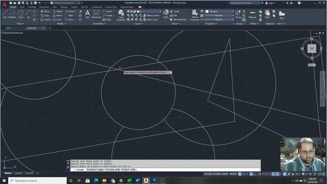 AutoCAD Trim Extend and Explode - by Joseph Buro at Staten Island Technical HS (0016) смотреть онлайн