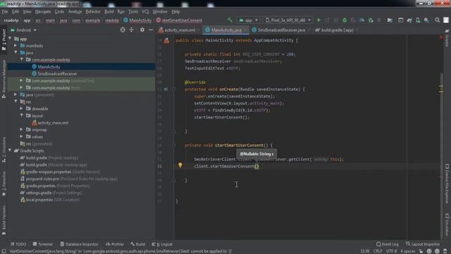 Android Read OTP Automatically using Broadcast Receiver || Read OTP with Google Consent Api || 2021 смотреть онлайн