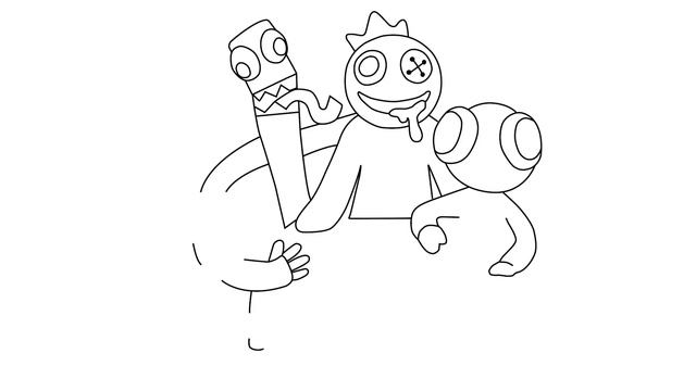 How to Draw ROBLOX RAINBOW FRIENDS (All the characters) смотреть онлайн
