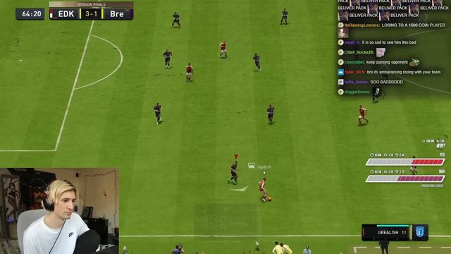 xQc Plays FIFA 23 Online #5 смотреть онлайн