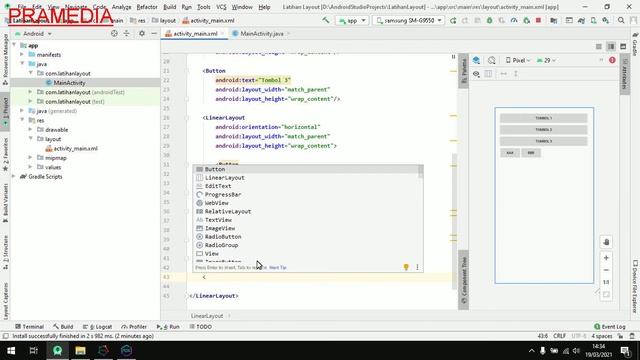 Linear Layout dan Relative Layout Android Studio смотреть онлайн