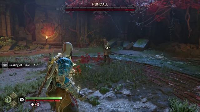 God of War Ragnarok - Kratos Vs Heimdall the God of Foresight (NO DAMAGE / GMGOW) 4K PS5 смотреть онлайн