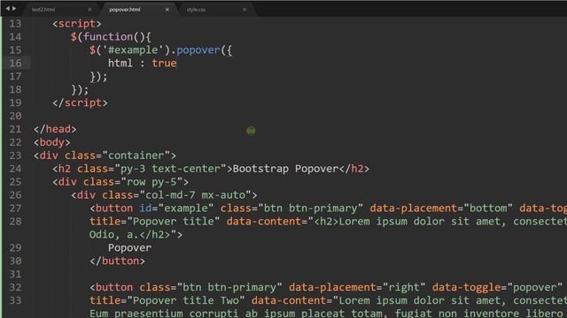 Bootstrap Popover Plugin Tutorial in Hindi / Urdu смотреть онлайн