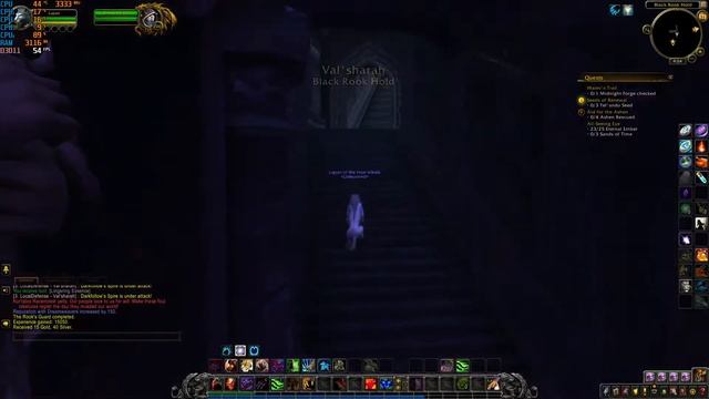 World of Warcraft on Core 2 Extreme QX6850 3.33GHz HD4890 1080p Med смотреть онлайн