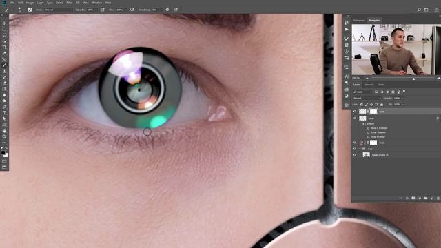 Human Robot Effect in Photoshop смотреть онлайн