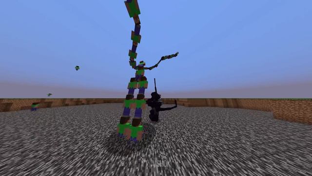 Giant Steve Vs Wither Storm Mobs in Minecraft Part 2 смотреть онлайн
