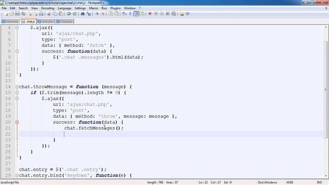 PHP Tutorials PHP AJAX Chat Application Part 9 9 смотреть онлайн
