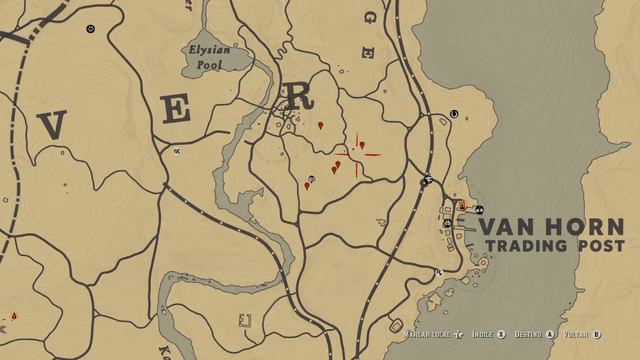 Red Dead 2 Localização Ginseng Americano