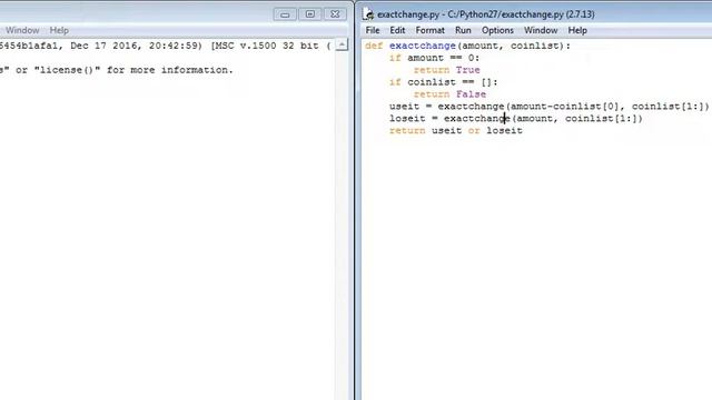 exact change useit or loseit using python смотреть онлайн