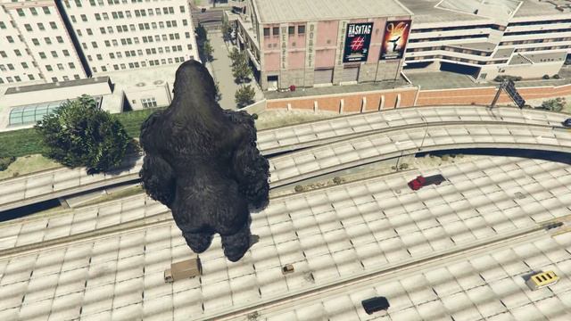 Giant KING KONG Attacked AND Destroys LOS SANTOS In GTA 5 - EPIC BATTLE смотреть онлайн