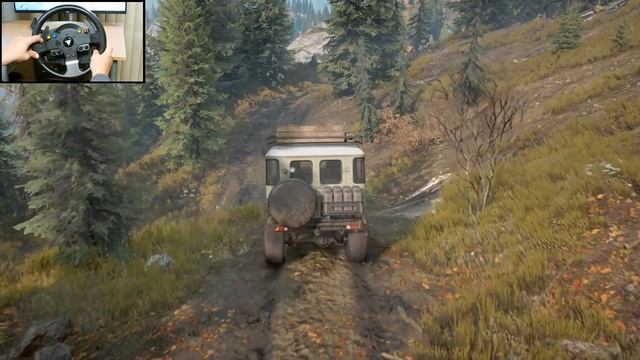 FJ40 Navigating WASHED OUT ROADS For UNCHARTED South Map Access | Thrustmaster TMX Gameplay смотреть онлайн