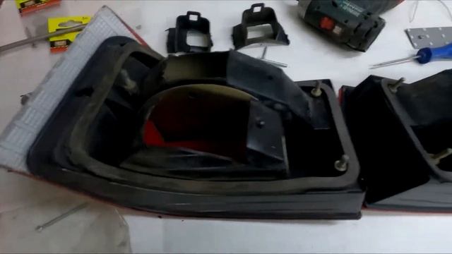 Установка диодных модулей в фары клюшки 2112, полировка фар и восстановление. смотреть онлайн