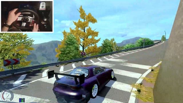 Narrow Touge with Screamy Mazda RX-7 | Assetto Corsa Drift [Steering Wheel] смотреть онлайн