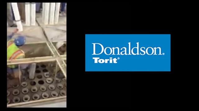 Установка новых гофрированных руканых фильтров Donaldson в старый рукавный фильтр смотреть онлайн