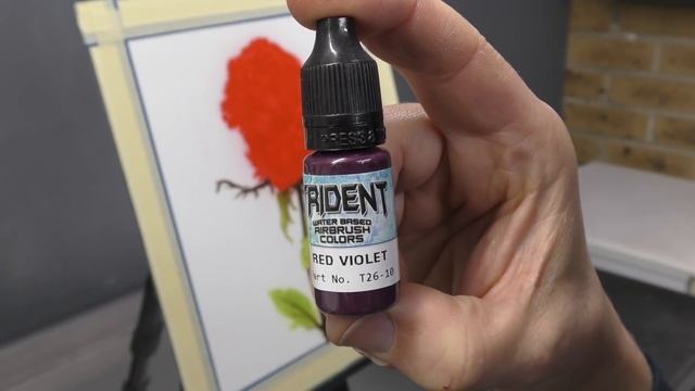 Airbrushing A Rose Using A Stencil