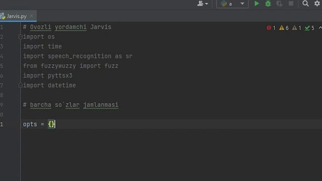 PYTHON ? DASTURLASH TILIDA OVOZLI DASTUR | GAPIRADIGAN DASTUR | JARVIS смотреть онлайн