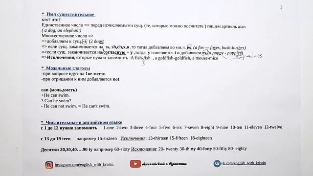 Числительные от 1 до 20 ( 3 класс ) смотреть онлайн