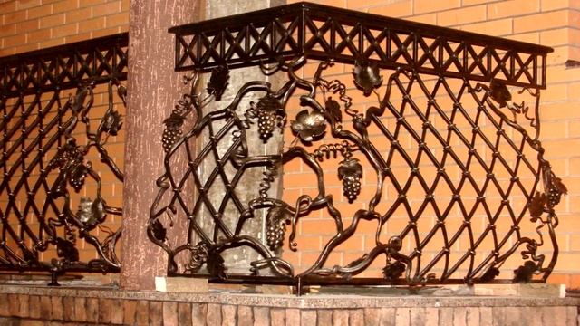 Перила 120 Металлические наружные перила для балкона на улице фото Днепр ковка перил смотреть онлайн