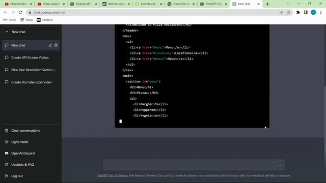 Creating a website in html & css using ChatGpt смотреть онлайн