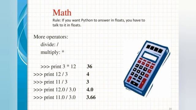 Math (Operator) in Python | Python Course смотреть онлайн