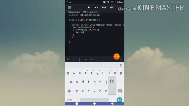 If else statement in Java in Android ide смотреть онлайн