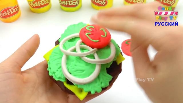 Play Doh Макдональдз Гамбургер Картошка Фри и Кока Кола | Учим цвета с Плей До |Лепим из пластилина смотреть онлайн