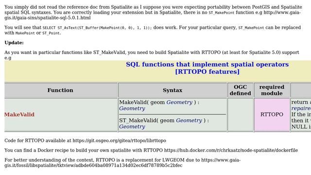 GIS: No ST_\* spatial functions are available in SQLite3 (3 Solutions!!) смотреть онлайн