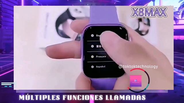 New Smart watch x8 pro max Bluetooth música track de frecuencia cardíaca смотреть онлайн