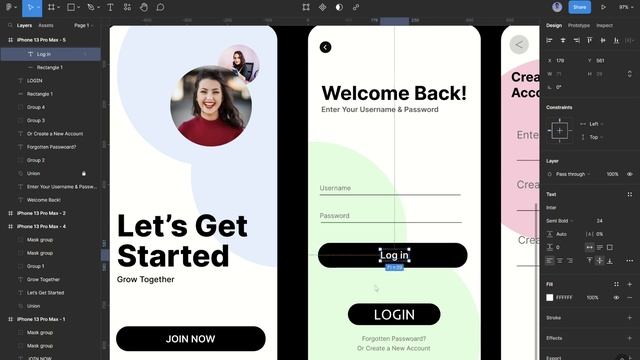 Figma UI Design - Login Screen Mobile Ui Design | UNIQUINX | Harshad Prajapati смотреть онлайн