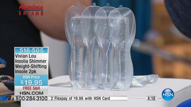 Vivian Lou Insolia Shimmer WeightShifting Insole 2pk смотреть онлайн