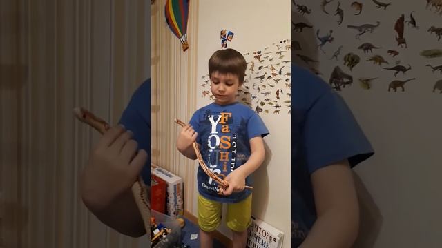 Рыбик. Мои игрушки. Деревянная Змея! Обзор игрушек. смотреть онлайн