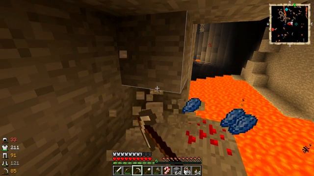 Монстры в лавовых пещерах - Новогодний Minecraft (взгляд Криса) - #8 смотреть онлайн