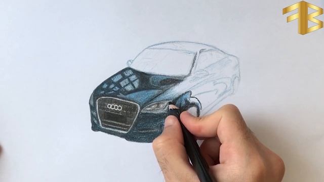 Drawing Audi TT - How to Draw Audi Car - FarBay Art Academy смотреть онлайн