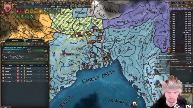 When you accidentally get yourself into GIANT 2-Front War in EU4 MP Game смотреть онлайн