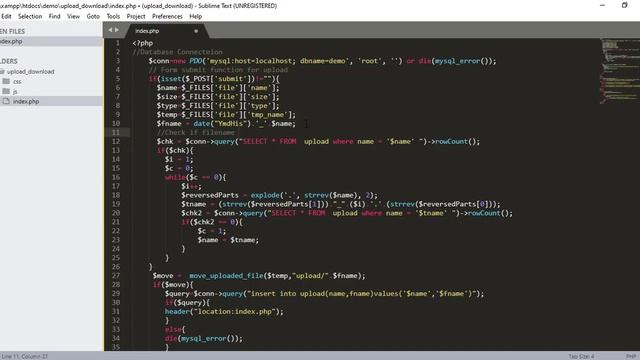 Upload and Download Files in PHP/PDO Tutorial смотреть онлайн
