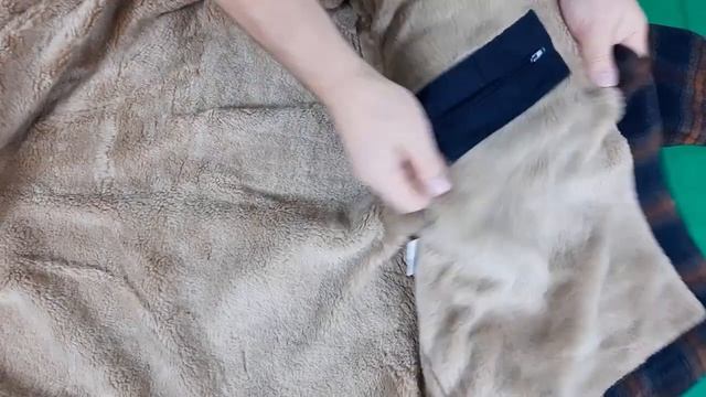 Большого размера зимняя на меху куртка в клетку. смотреть онлайн