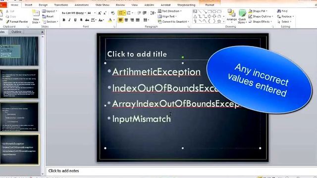 Exception Handling using Java Programming смотреть онлайн