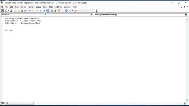 Get Worksheet Name into Worksheet Range смотреть онлайн