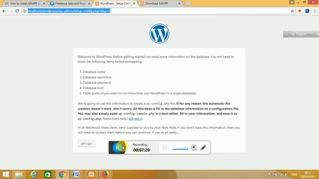 Wordpress 4 9 5 Installation Part-1 смотреть онлайн