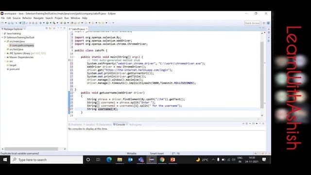 Dynamic Text Extraction In Selenium Web driver (JAVA) - With Notes -- Part 3 смотреть онлайн