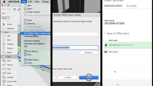BIMx Model Transfer service – Upload/Manage projects directly from your desktop