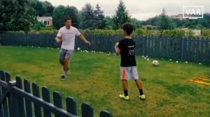 РОНАЛДУ ДЕЛАЕТ ИЗ СЫНА МАШИНУ! СУМАСШЕДШАЯ СИСТЕМА ТРЕНИРОВОК МЛАДШЕГО КРИШТИАНУ РОНАЛДУ!