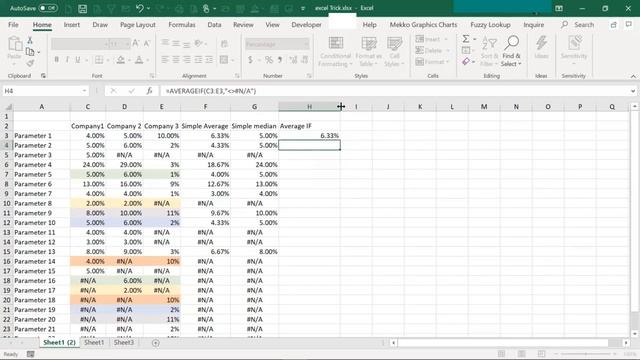 Calculate average/sum/median ignoring error values in excel. Aggregate function #Exceltricks смотреть онлайн