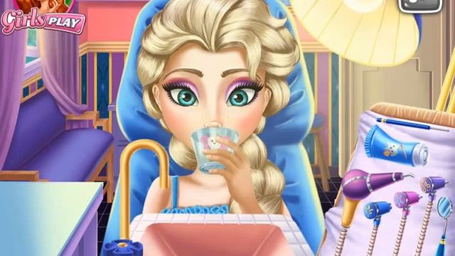 КАК ЭЛЬЗА УХАЖИВАЕТ ЗА ЗУБАМИ—ИГРЫ ДЛЯ ДЕТЕЙ. МУЛЬТИК ДЛЯ ДЕВОЧЕК смотреть онлайн