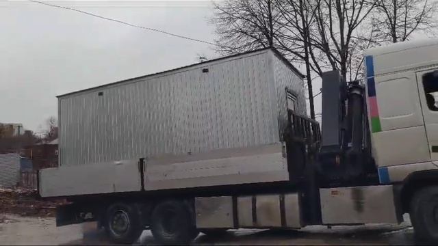 Доставка зимней бытовки для Застройщика г. Уфа смотреть онлайн