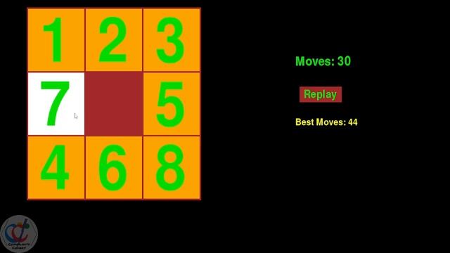 Slide Game Implementation using Pygame module of Python смотреть онлайн